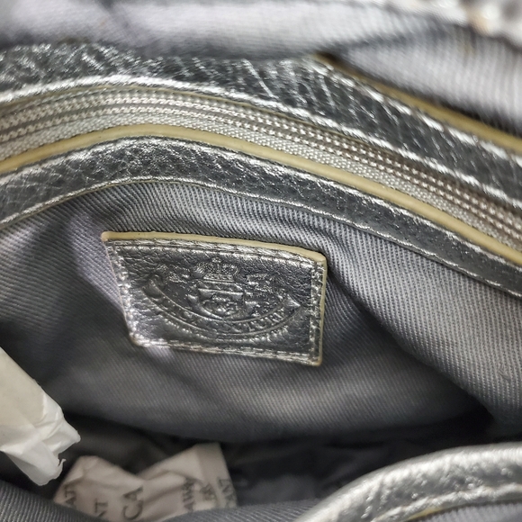 Juicy Couture Gray Nylon Quilted Swing Bag/Crossbody Bag Y2K YSRU1092 Silver NWT - Picture 7 of 16